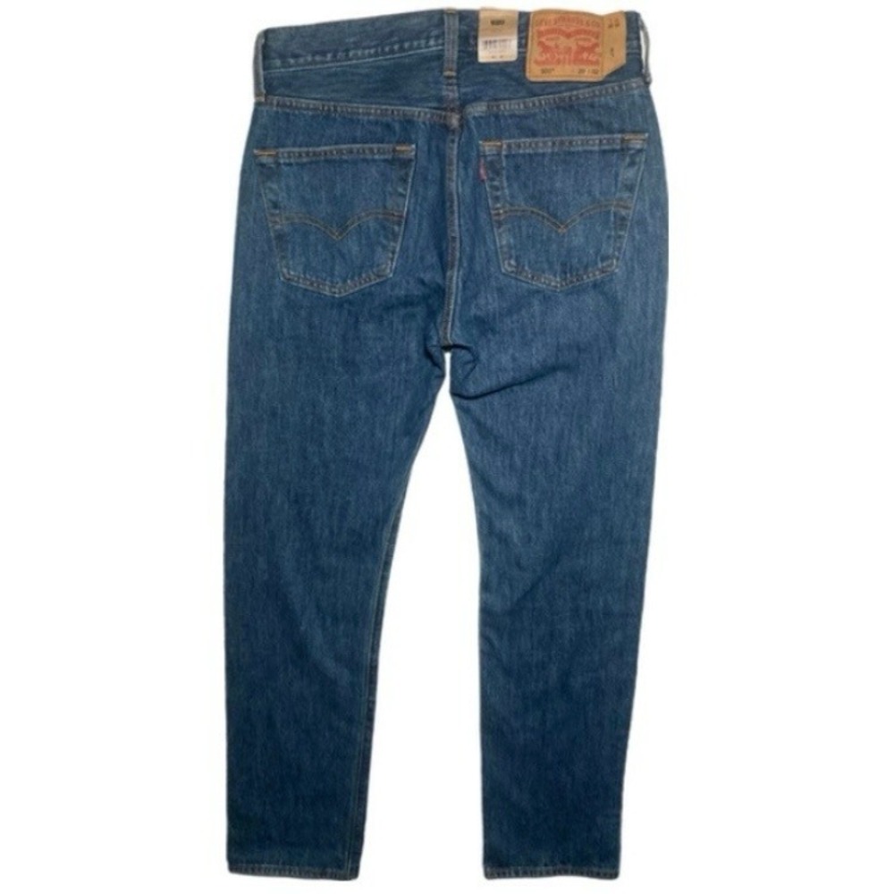Levi's 501 Jeans Mens Small 29x32 Original Fit Blue Straight Leg Denim NWT - Picture 2 of 10